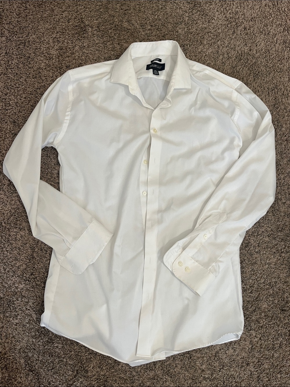 Kenneth Cole White Long-Sleeve Dress Shirt